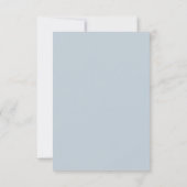 Save The Date Dusty Blue Fleur sauvage Whimsical moderne Mariage (Dos)