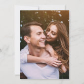 Save The Date Dusty Blue Fleurs sauvages Floral Photo Mariage (Dos)