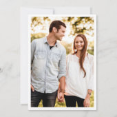 Save The Date Dusty Blue Minimal Wedding Enregistrer La Date (Dos)