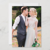Save The Date Dusty Blue Rose Blush Floral Photo Enregistrer la (Dos)