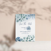 Save The Date Dusty Eucalyptus Aquarelle Mariage vert
