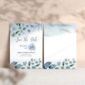 Save The Date Dusty Eucalyptus Aquarelle Mariage vert