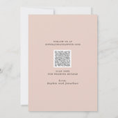 Save The Date Dusty Rose Floral Eucalyptus Mariage (Dos)