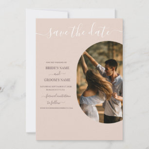 Save The Date Dusty Rose Nous faisons minimaliste Mariage photo