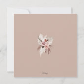 Save The Date Dusty Rose Pampas Boho Enregistrer La Date (Dos)