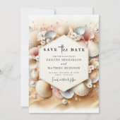 Save The Date Earthy Whimsical Beach Wedding (Devant)