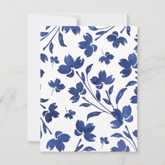 Save The Date Eau d'Indigo - tiges de fleurs (Dos)