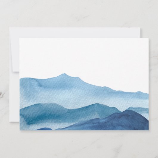 Save The Date Eau Stylé Blue Mountains Enregistrer La Date (Dos)