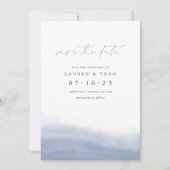 Save The Date Ebb Tide Elégante Aquarelle Côtière Simple (Devant)