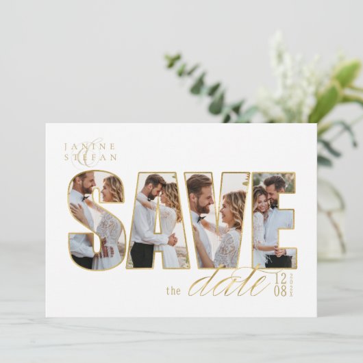 Save The Date échantillon (Debout devant)