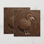 Save The Date "Echos of Extinction : Dodo Wood Art" (Devant / Derrière)