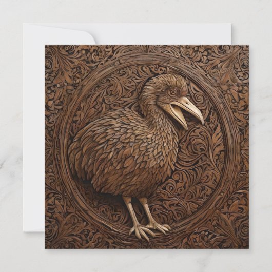Save The Date "Echos of Extinction : Dodo Wood Art" (Devant)