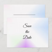 Save The Date Éclaboussure d'aquarelle Enregistrer la date (Devant / Derrière)