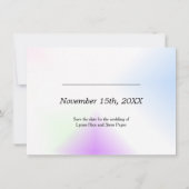 Save The Date Éclaboussure d'aquarelle Enregistrer la date (Dos)