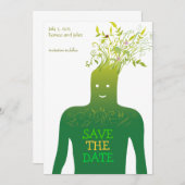 Save The Date Écologie Enregistrer la date (Devant / Derrière)