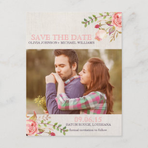 Save The Date Économies de Bohème de crâne d'aquarelle la date