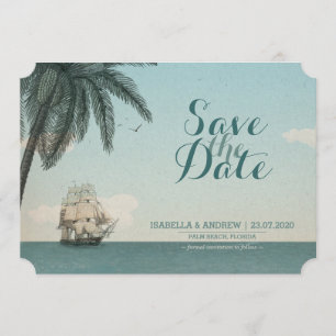 Save The Date Économies de mariage de destination la date