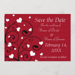 Save The Date Économies de photo de mariage de Saint-Valentin