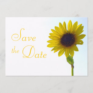 Save The Date Économies de tournesol la date
