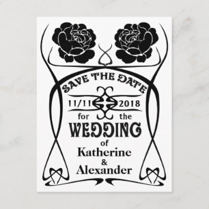 Save The Date Économies roses de mariage de vieil ouest de