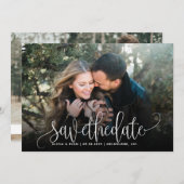 Save The Date Économies simples de photo la date (Devant / Derrière)