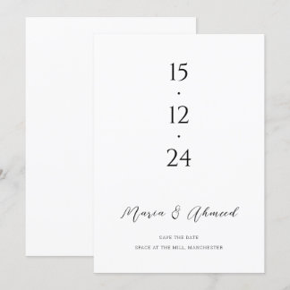 Save The Date Économiseur de date de mariage numérique moderne