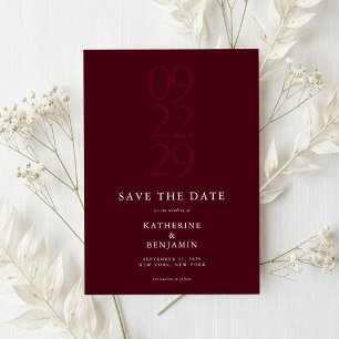 Save The Date Économisez la date de mariage minimaliste moderne