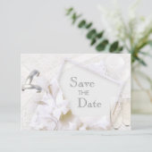 Save The Date Économisez La Date Mariage Anneaux & Flutes Champa (Debout devant)