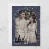 Save The Date Écrit dans les étoiles Celestial Moody Mariage (Devant)