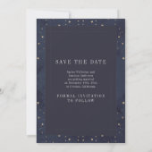 Save The Date Écrit dans les étoiles Celestial Moody Mariage (Dos)