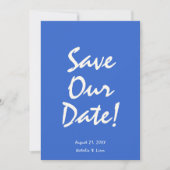 Save The Date Écrite à la main Bright Retro Unique Mariage moder (Devant)
