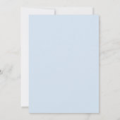 Save The Date Écriture Bleue Douce Couple Photo Mariage (Dos)