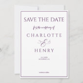 Save The Date Écriture calligraphique élégante moderne edding vi (Devant)
