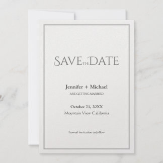 Save The Date Écriture calligraphique minimaliste de mariage