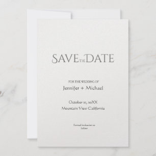 Save The Date Écriture calligraphique minimaliste pour mariage