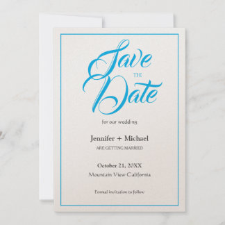 Save The Date Écriture calligraphique minimaliste pour mariage