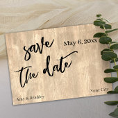 Save The Date Écriture décontractée Typographie du Mariage en bo