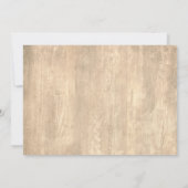 Save The Date Écriture décontractée Typographie du Mariage en bo (Dos)