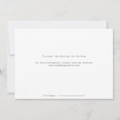 Save The Date Ecriture d'or moderne photo mariage enregistrer la (Dos)