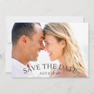 Save The Date Écriture Élégante Photo