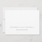 Save The Date Écriture Main Moderne Photo Mariage Enregistrer la (Dos)