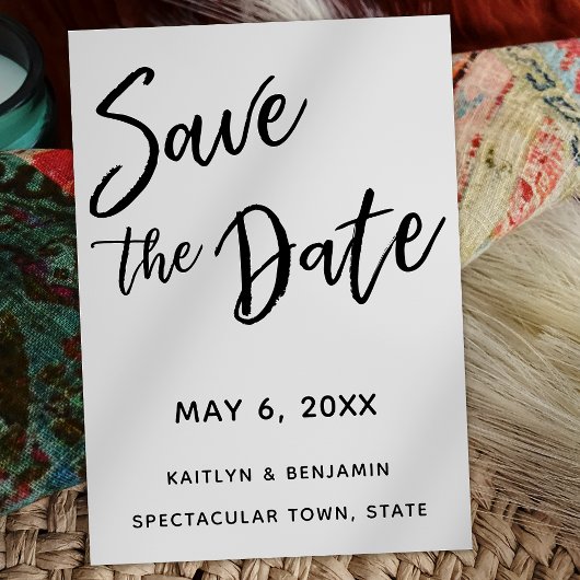 Save The Date Écriture manuscrite décontractée Enregistrer la da