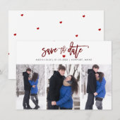 Save The Date Écriture manuscrite moderne couleur DIY PixDezines (Devant / Derrière)