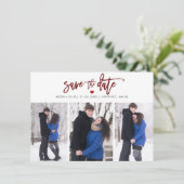 Save The Date Écriture manuscrite moderne couleur DIY PixDezines (Debout devant)