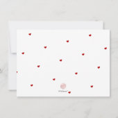 Save The Date Écriture manuscrite moderne couleur DIY PixDezines (Dos)