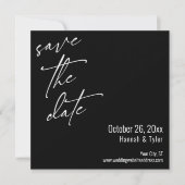 Save The Date Écriture manuscrite simple et élégante Typographie (Devant)
