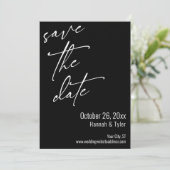 Save The Date Écriture manuscrite simple et élégante Typographie (Debout devant)