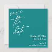 Save The Date Écriture manuscrite simple et élégante Typographie (Devant)