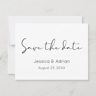 Save The Date Écriture minimale