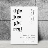 Save The Date Écriture Rétro Ce Mariage Devient Drôle Gras